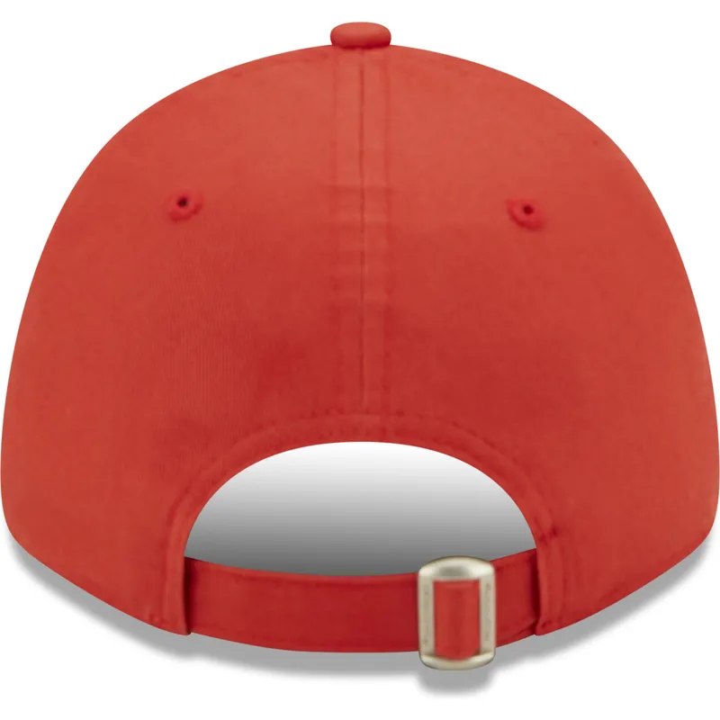 kepure-islenkta-raudona-reguliuojamas-9forty-league-essential-new-york-yankees-mlb-new-era