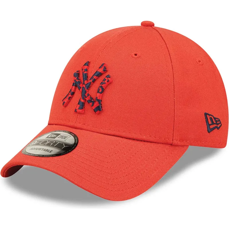 kepure-islenkta-raudona-reguliuojamas-9forty-seasonal-infill-new-york-yankees-mlb-new-era