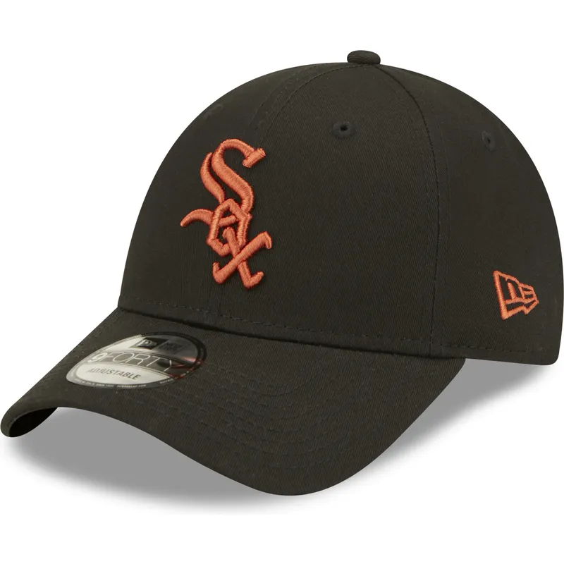 kepure-islenkta-juoda-reguliuojamas-9forty-league-essential-chicago-white-sox-mlb-new-era