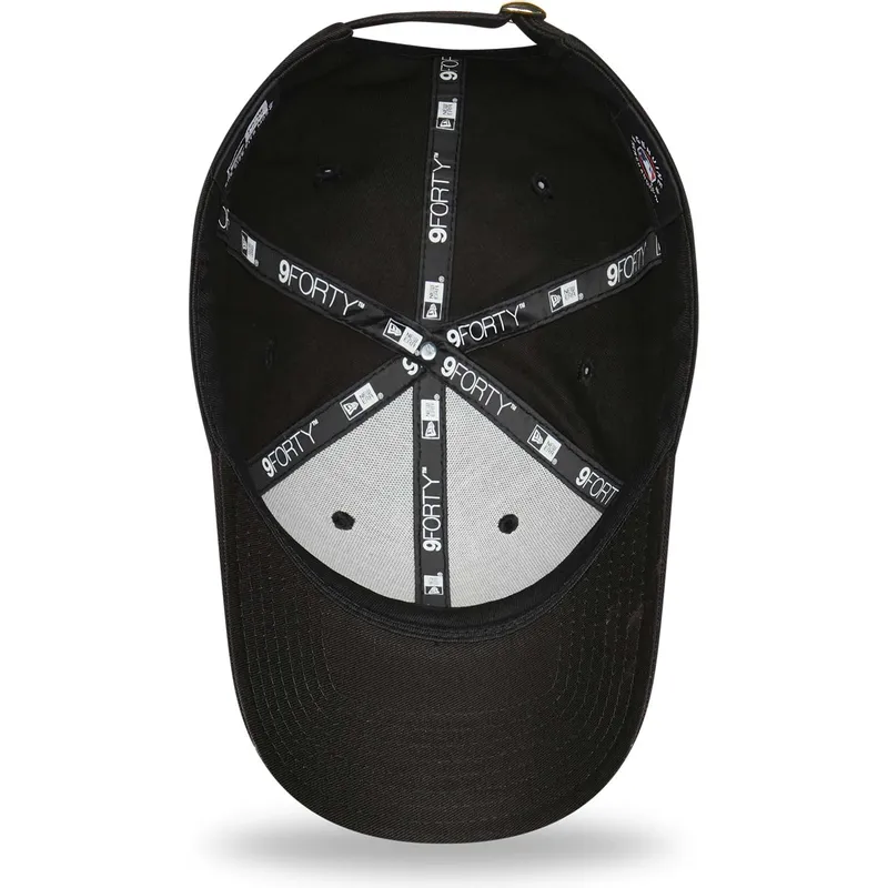 kepure-islenkta-juoda-reguliuojamas-dorado-9forty-metallic-los-angeles-dodgers-mlb-new-era