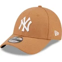 brazowa-czapka-z-zakrzywionym-daszkiem-regulowana-9forty-the-league-melton-wool-new-york-yankees-mlb-od-new-era