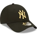 kepure-islenkta-juoda-reguliuojamas-dorado-9forty-metallic-new-york-yankees-mlb-new-era