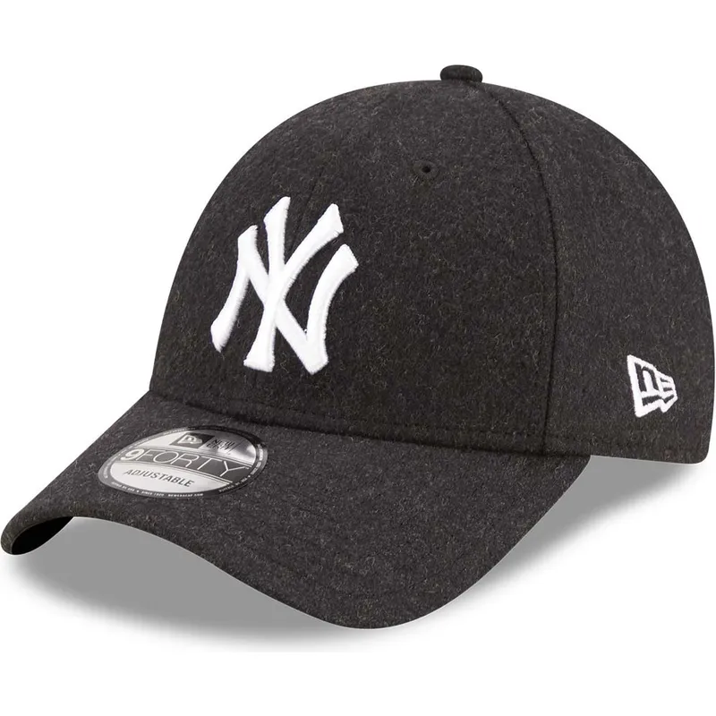 kepure-islenkta-juoda-reguliuojamas-9forty-the-league-melton-wool-new-york-yankees-mlb-new-era