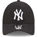 kepure-islenkta-juoda-reguliuojamas-9forty-the-league-melton-wool-new-york-yankees-mlb-new-era