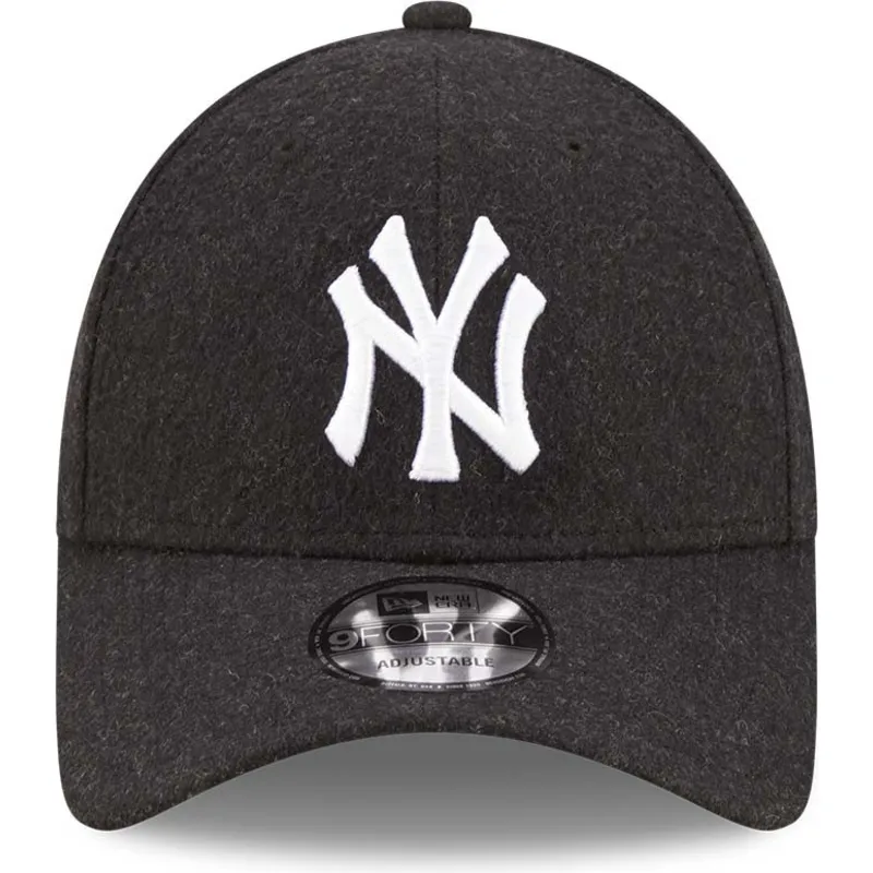 kepure-islenkta-juoda-reguliuojamas-9forty-the-league-melton-wool-new-york-yankees-mlb-new-era