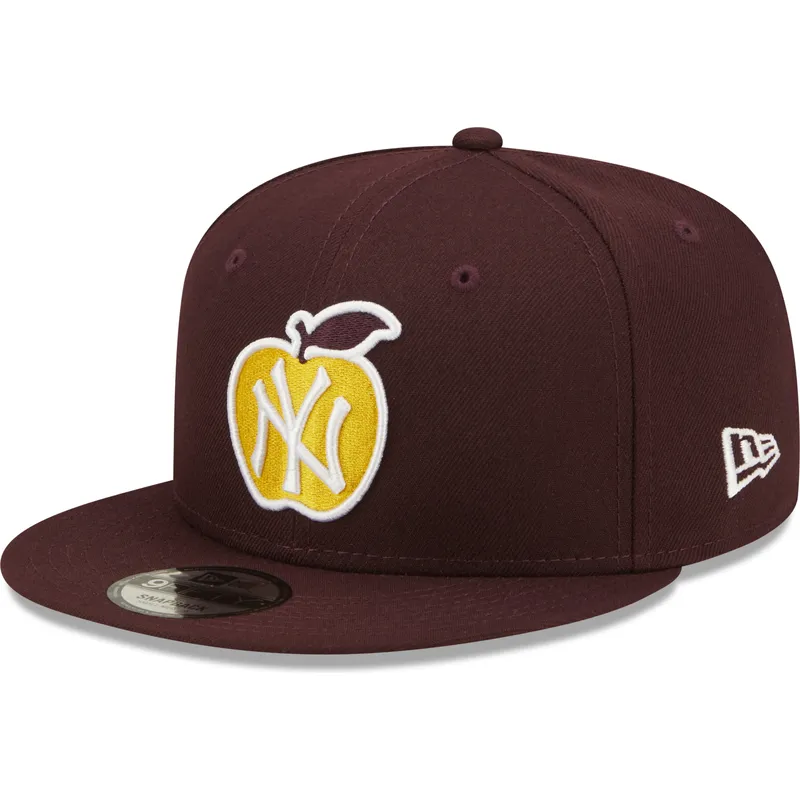 kepure-plokscia-raudona-snapback-9fifty-ny-apple-new-york-yankees-mlb-new-era