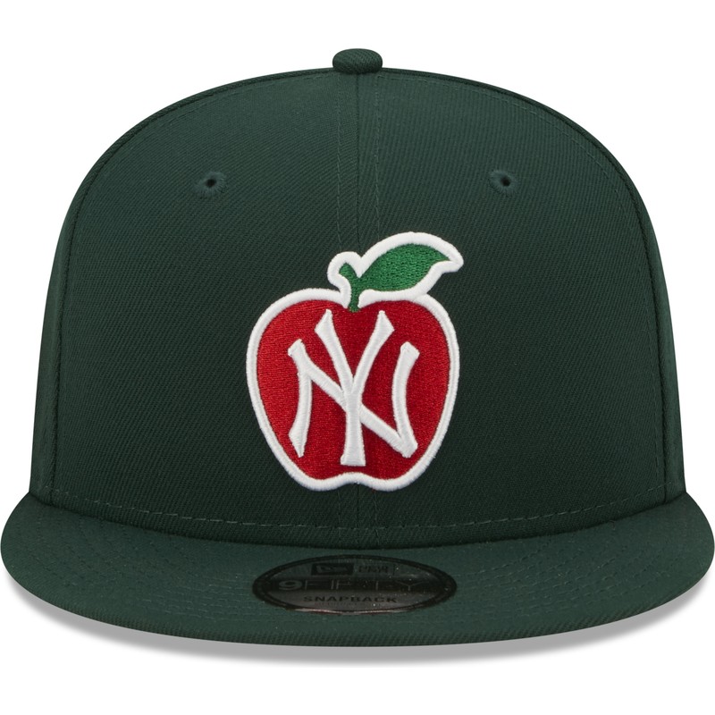 new-era-flat-brim-9fifty-ny-apple-new-york-yankees-mlb-dark-green-and-red-snapback-cap
