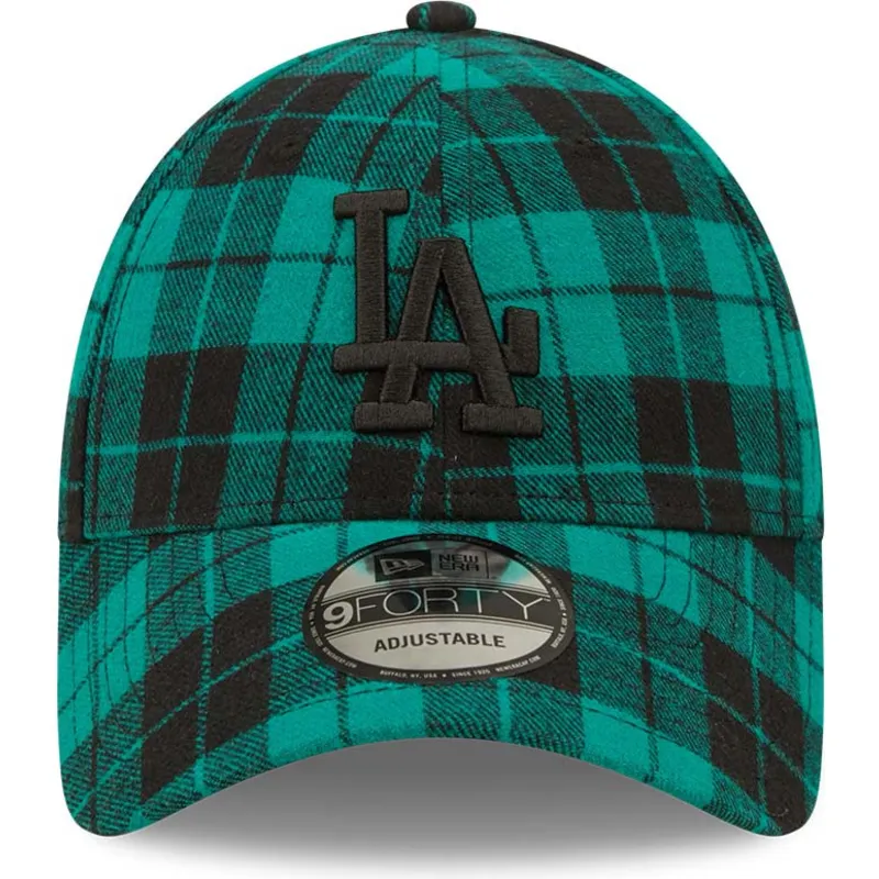 kepure-islenkta-zalia-reguliuojamas-9forty-plaid-los-angeles-dodgers-mlb-new-era