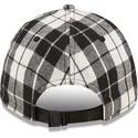 kepure-islenkta-juoda-reguliuojamas-9forty-plaid-new-york-yankees-mlb-new-era