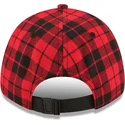 kepure-islenkta-raudona-reguliuojamas-9forty-plaid-boston-red-sox-mlb-new-era