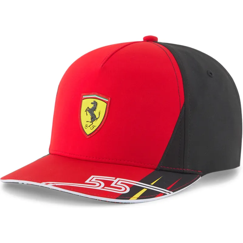 kepure-islenkta-raudona-snapback-sf-carlos-sainz-ferrari-formula-1-puma