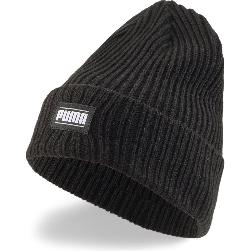 puma-ribbed-classic-cuff-black-beanie