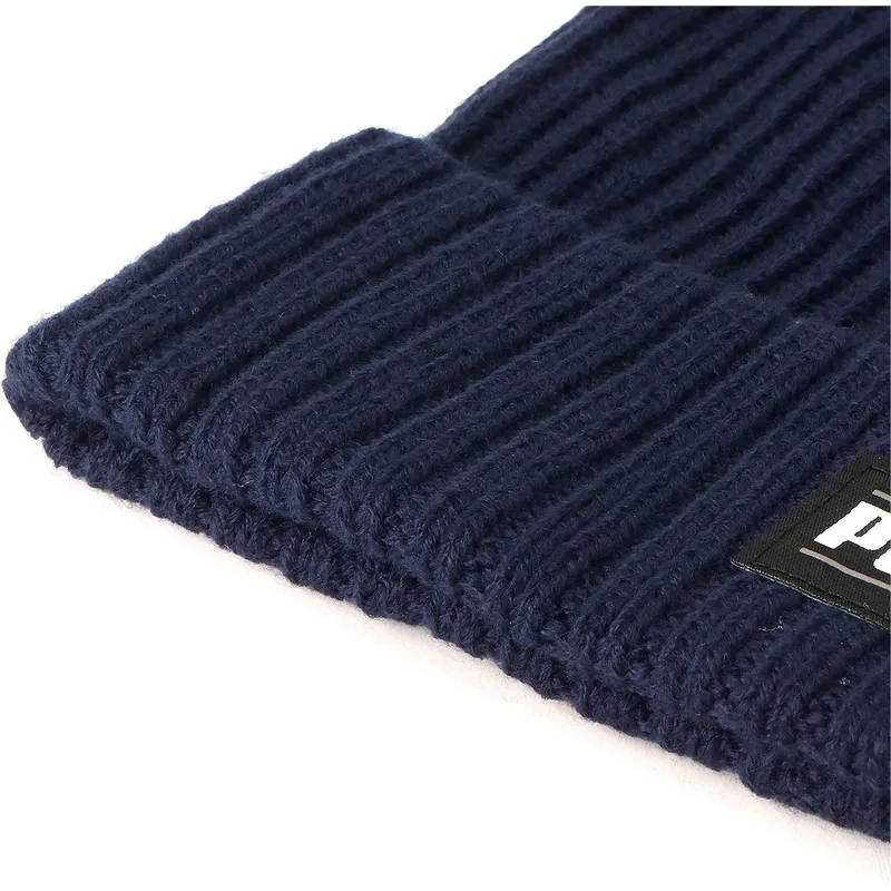 kepure-tamsiai-melyna-ribbed-classic-cuff-puma