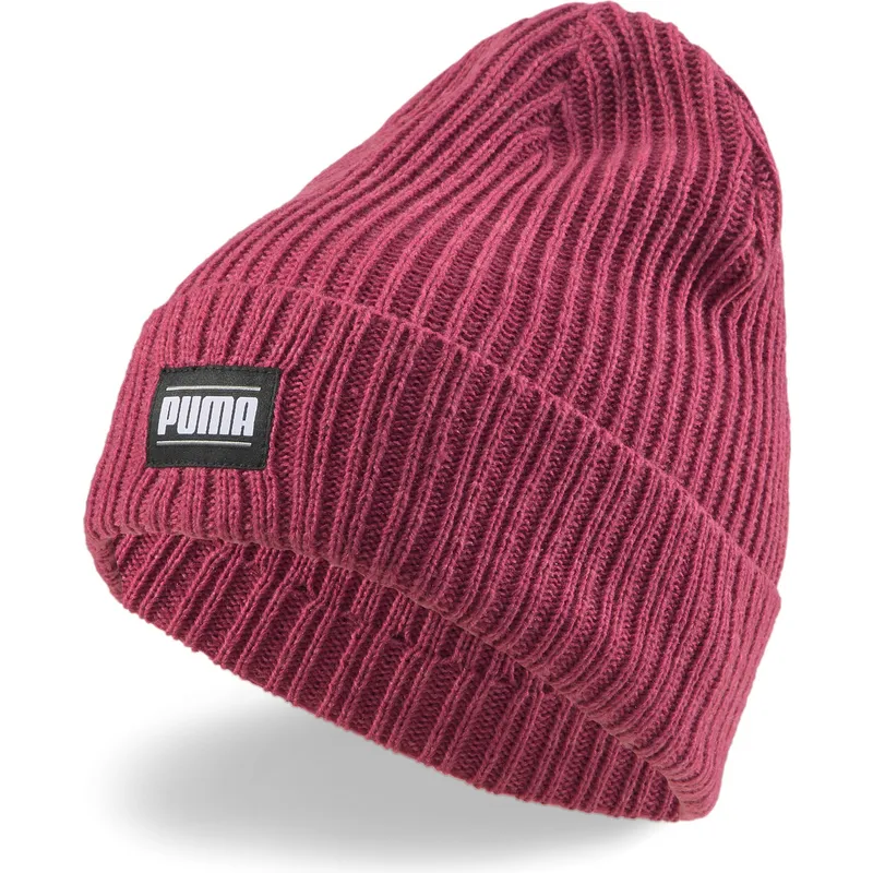kepure-raudona-ribbed-classic-cuff-puma kepure-raudona-ribbed-classic-cuff-puma