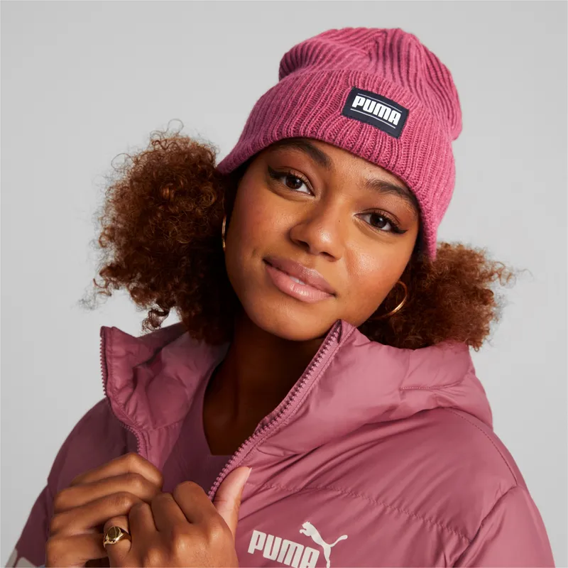 kepure-raudona-ribbed-classic-cuff-puma kepure-raudona-ribbed-classic-cuff-puma
