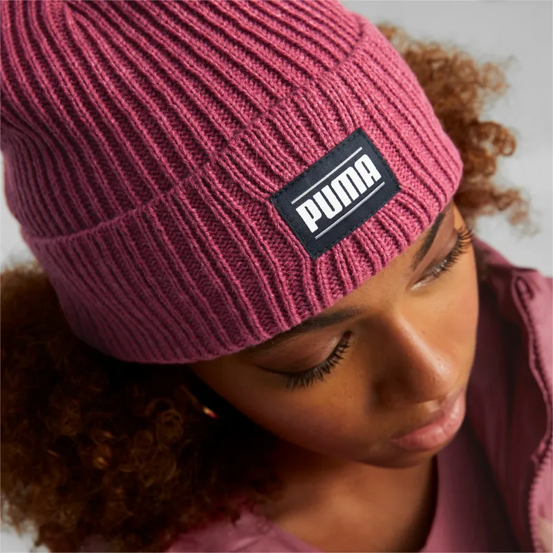 kepure-raudona-ribbed-classic-cuff-puma kepure-raudona-ribbed-classic-cuff-puma