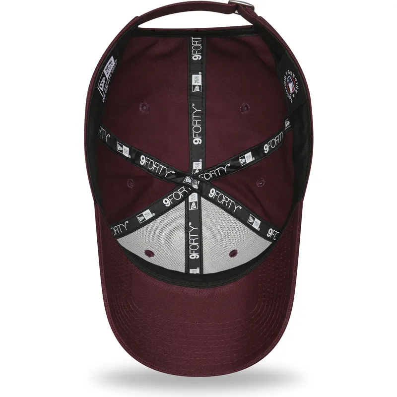 kepure-islenkta-raudona-reguliuojamas-9forty-league-essential-new-york-yankees-mlb-new-era