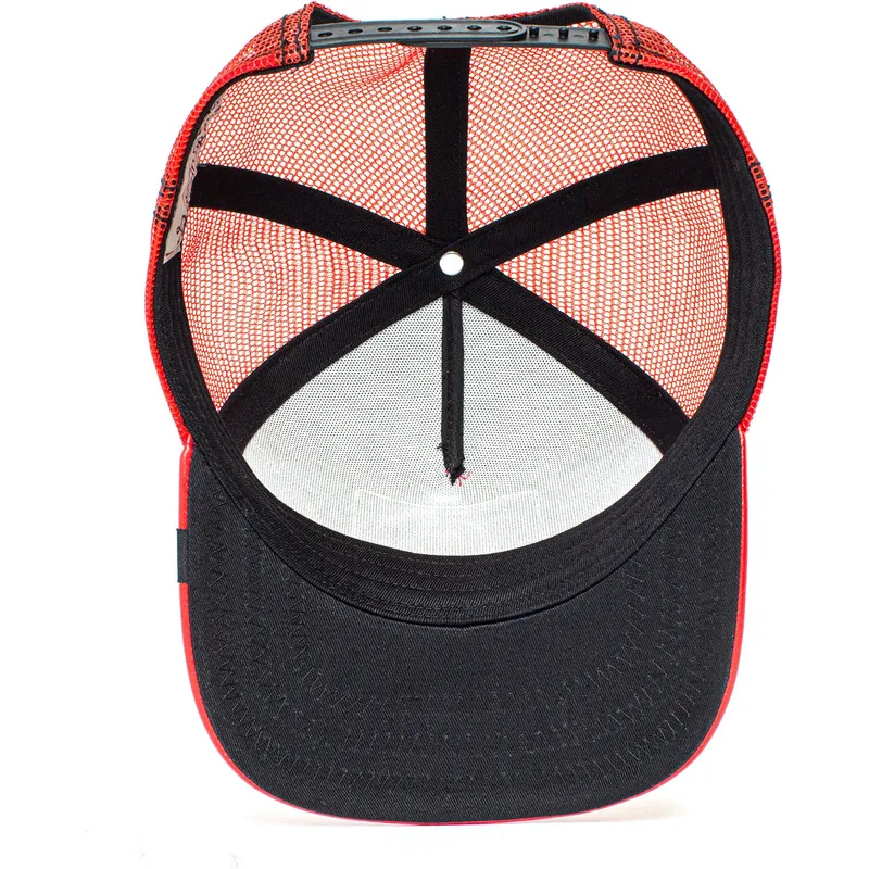 czapka-trucker-czerwona-kon-stallion-cherry-mustang-the-farm-od-goorin-bros