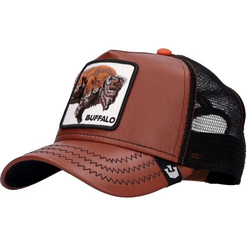 kepure-islenkta-ruda-snapback-buffalo-caulk-the-wagon-the-farm-goorin-bros