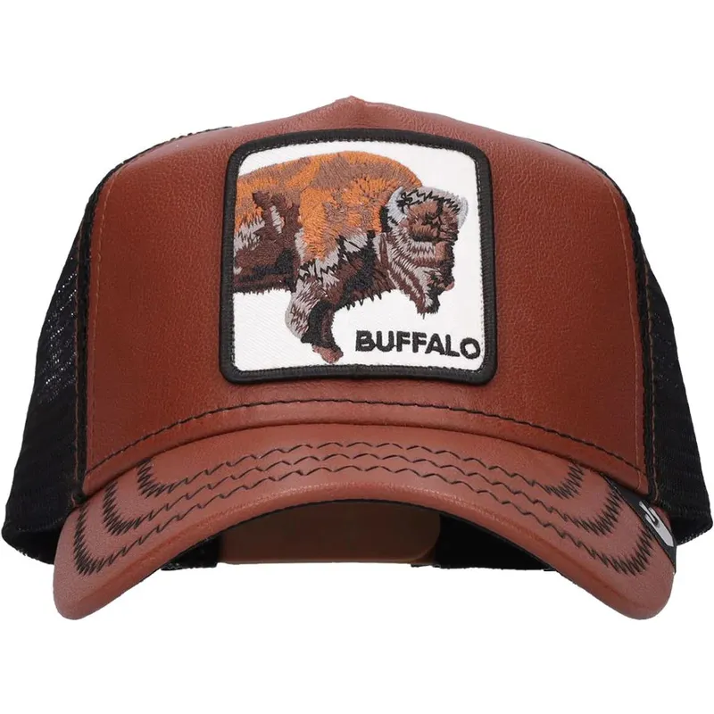 kepure-islenkta-ruda-snapback-buffalo-caulk-the-wagon-the-farm-goorin-bros