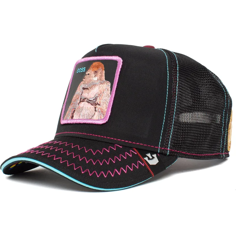 kepure-islenkta-juoda-snapback-boss-barrel-boss-the-farm-goorin-bros