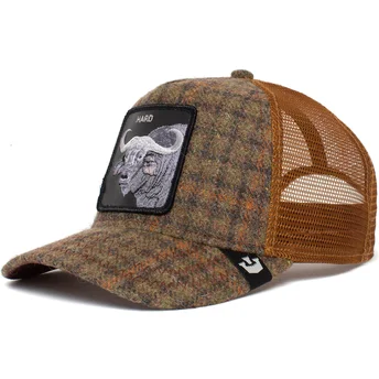 czapka-trucker-brazowa-bawol-hard-hardwood-the-farm-goorin-bros