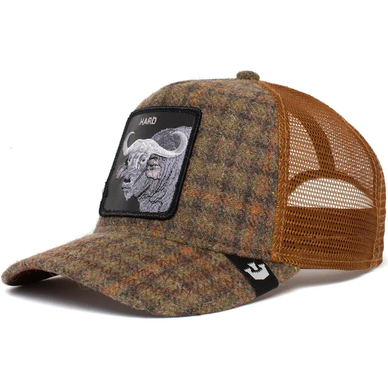 czapka-trucker-brazowa-bawol-hard-hardwood-the-farm-goorin-bros