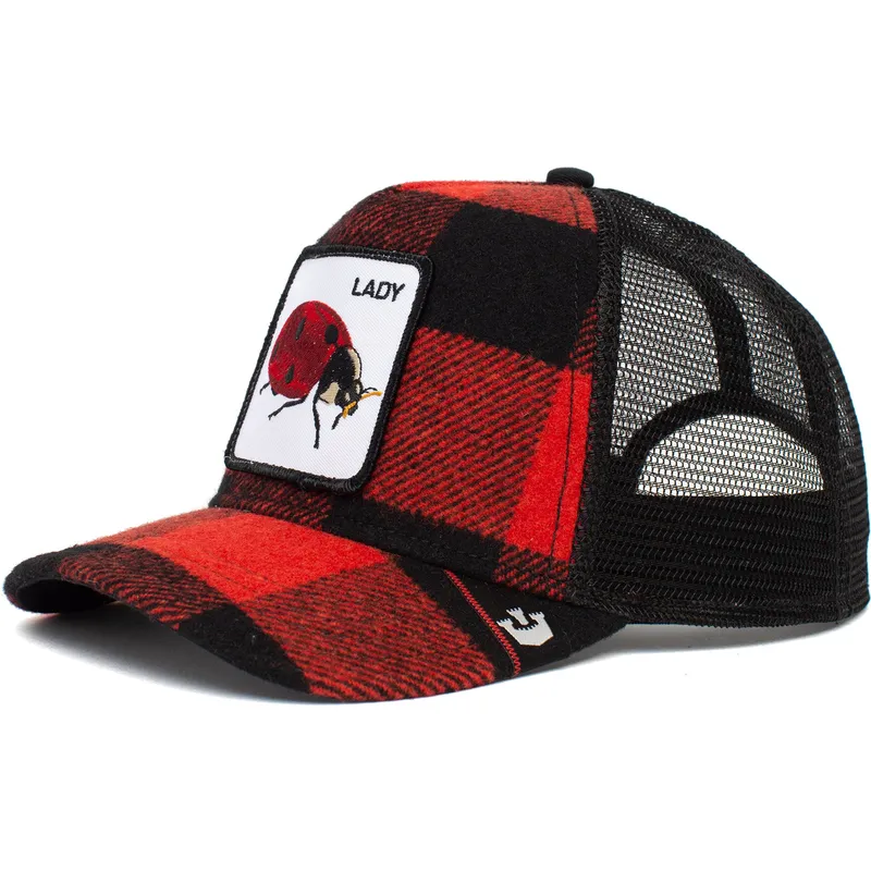kepure-islenkta-raudona-snapback-lady-plaidy-bug-the-farm-goorin-bros kepure-islenkta-raudona-snapback-lady-plaidy-bug-the-farm-goorin-bros