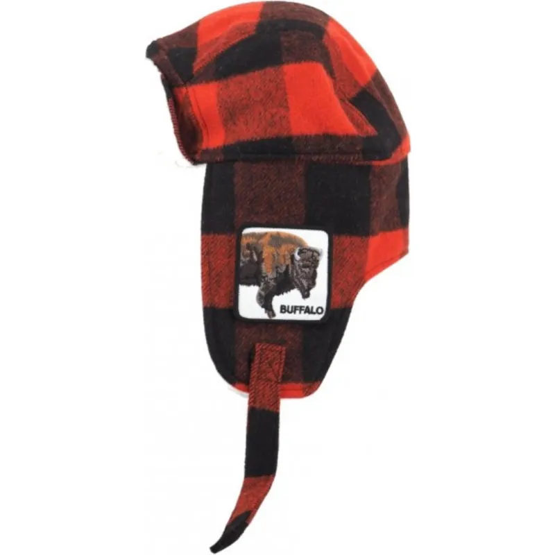 kepure-serpa-raudona-buffalo-fluffalo-the-farm-goorin-bros