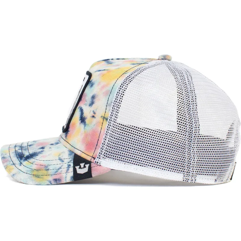 kepure-islenkta-balta-snapback-shark-tie-dye-the-farm-goorin-bros kepure-islenkta-balta-snapback-shark-tie-dye-the-farm-goorin-bros