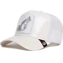 biala-czapka-trucker-z-wilkiem-lone-wolf-big-white-patent-leather-the-farm-od-goorin-bros