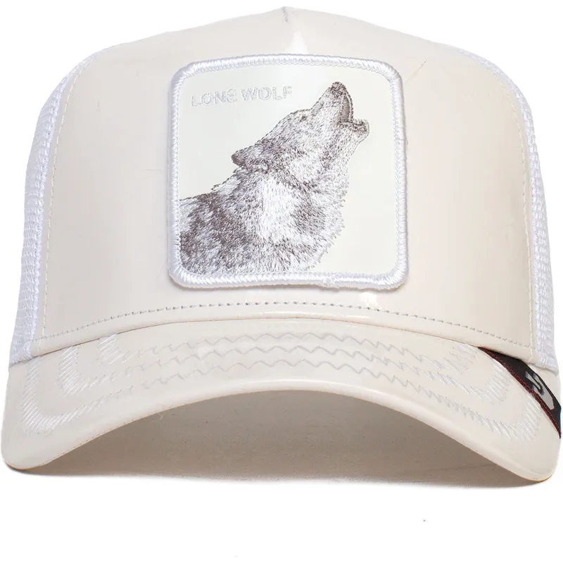 kepure-islenkta-balta-snapback-lone-wolf-big-white-patent-leather-the-farm-goorin-bros