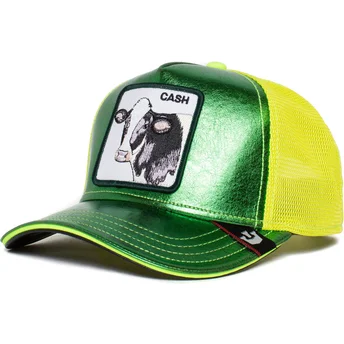 czapka-trucker-zielono-zolta-krowa-cash-shine-metallic-the-farm-od-goorin-bros