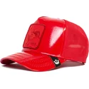 czerwona-czapka-trucker-z-kogutem-cock-big-red-patent-leather-the-farm-od-goorin-bros