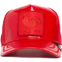 czerwona-czapka-trucker-z-kogutem-cock-big-red-patent-leather-the-farm-od-goorin-bros