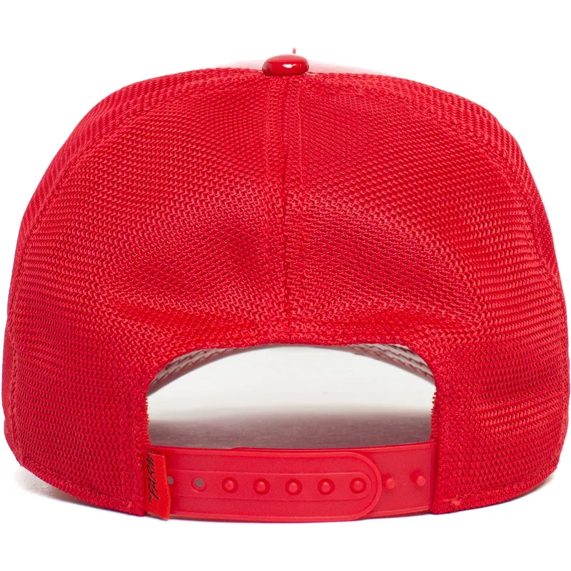 kepure-islenkta-raudona-snapback-cock-big-red-patent-leather-the-farm-goorin-bros