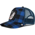 czapka-trucker-niebiesko-czarna-wilk-lone-wolf-code-blue-the-farm-od-goorin-bros
