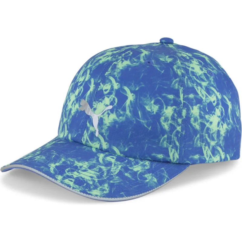 kepure-islenkta-melyna-reguliuojamas-running-cap-iii-puma kepure-islenkta-melyna-reguliuojamas-running-cap-iii-puma
