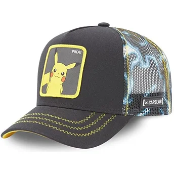 Gorra trucker negra Pikachu PKM2 ELE1 Pokémon de Capslab