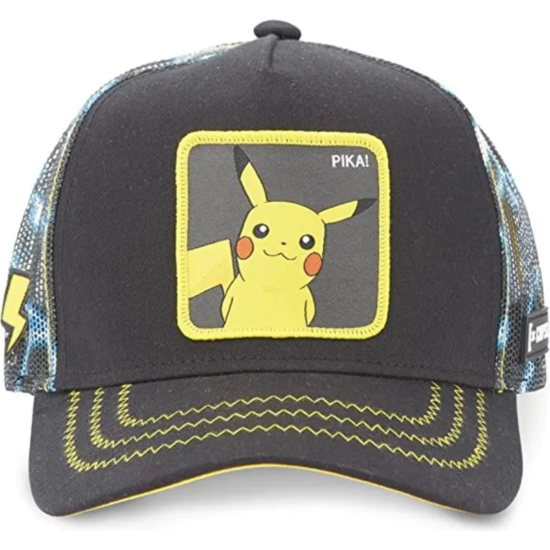 kepure-islenkta-juoda-snapback-pkm2-ele1-pikachu-pokemon-capslab