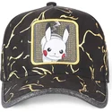 kepure-islenkta-juoda-reguliuojamas-tag-ele1-pikachu-pokemon-capslab