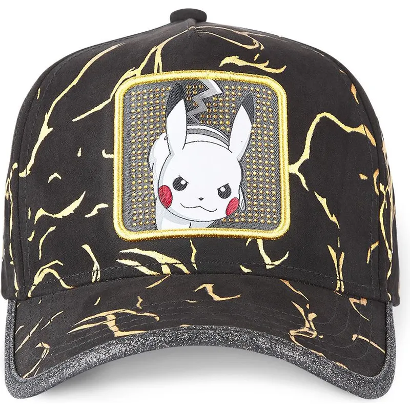 kepure-islenkta-juoda-reguliuojamas-tag-ele1-pikachu-pokemon-capslab