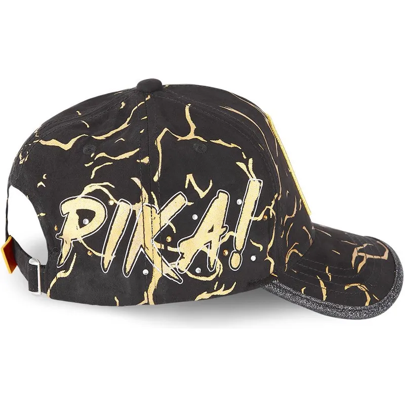 kepure-islenkta-juoda-reguliuojamas-tag-ele1-pikachu-pokemon-capslab