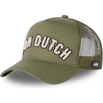 Kepurė išlenkta žalia snapback BUCKL K Von Dutch
