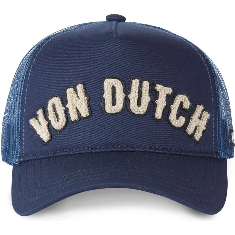 kepure-islenkta-tamsiai-melyna-snapback-buckl-nv-von-dutch