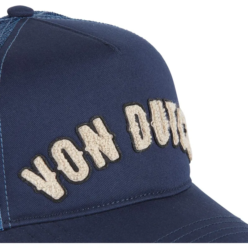 kepure-islenkta-tamsiai-melyna-snapback-buckl-nv-von-dutch