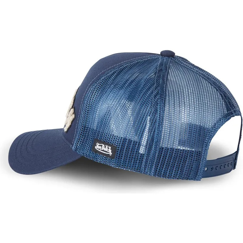 kepure-islenkta-tamsiai-melyna-snapback-buckl-nv-von-dutch