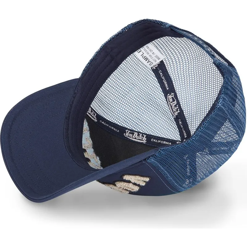 kepure-islenkta-tamsiai-melyna-snapback-buckl-nv-von-dutch