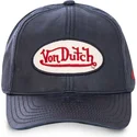 kepure-islenkta-tamsiai-melyna-snapback-cari-von-dutch