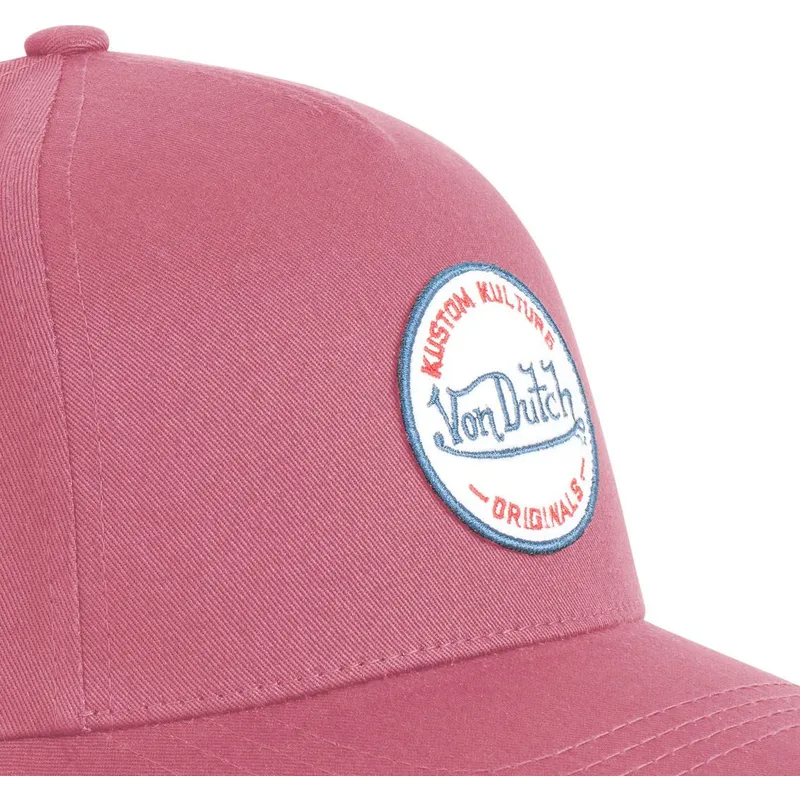 kepure-islenkta-raudona-snapback-kustom-kulture-col-rasp-von-dutch